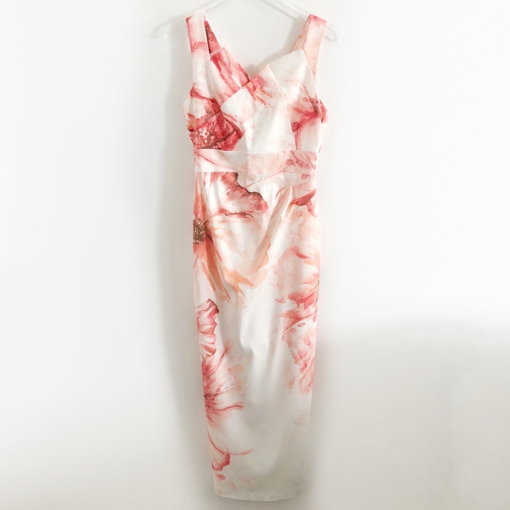 ✨sold✨karen millen • watercolor pleated neck dress - Picture 7 of 8